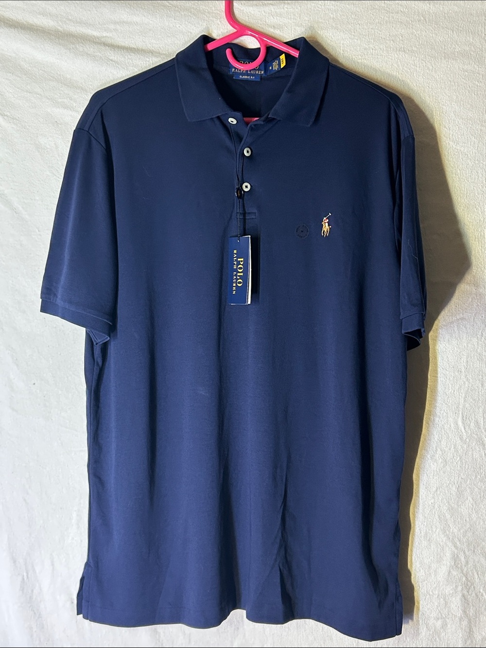 Polo by Ralph Lauren Navy Short-Sleeve Classic Polo with Embroidered Pony